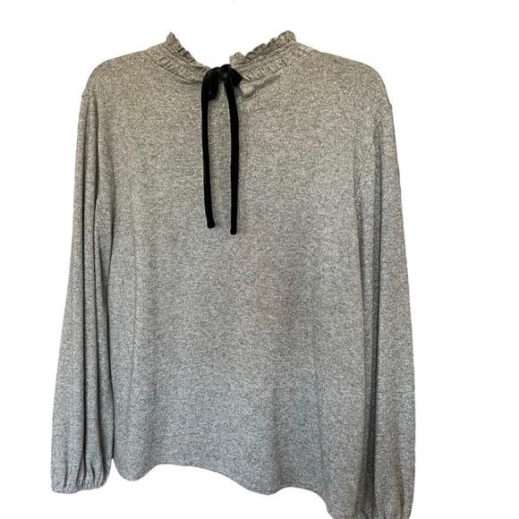 Talbots sweater. Grey/Silver with Velvet Bow Tie 
Size XL - Picture 3 of 14